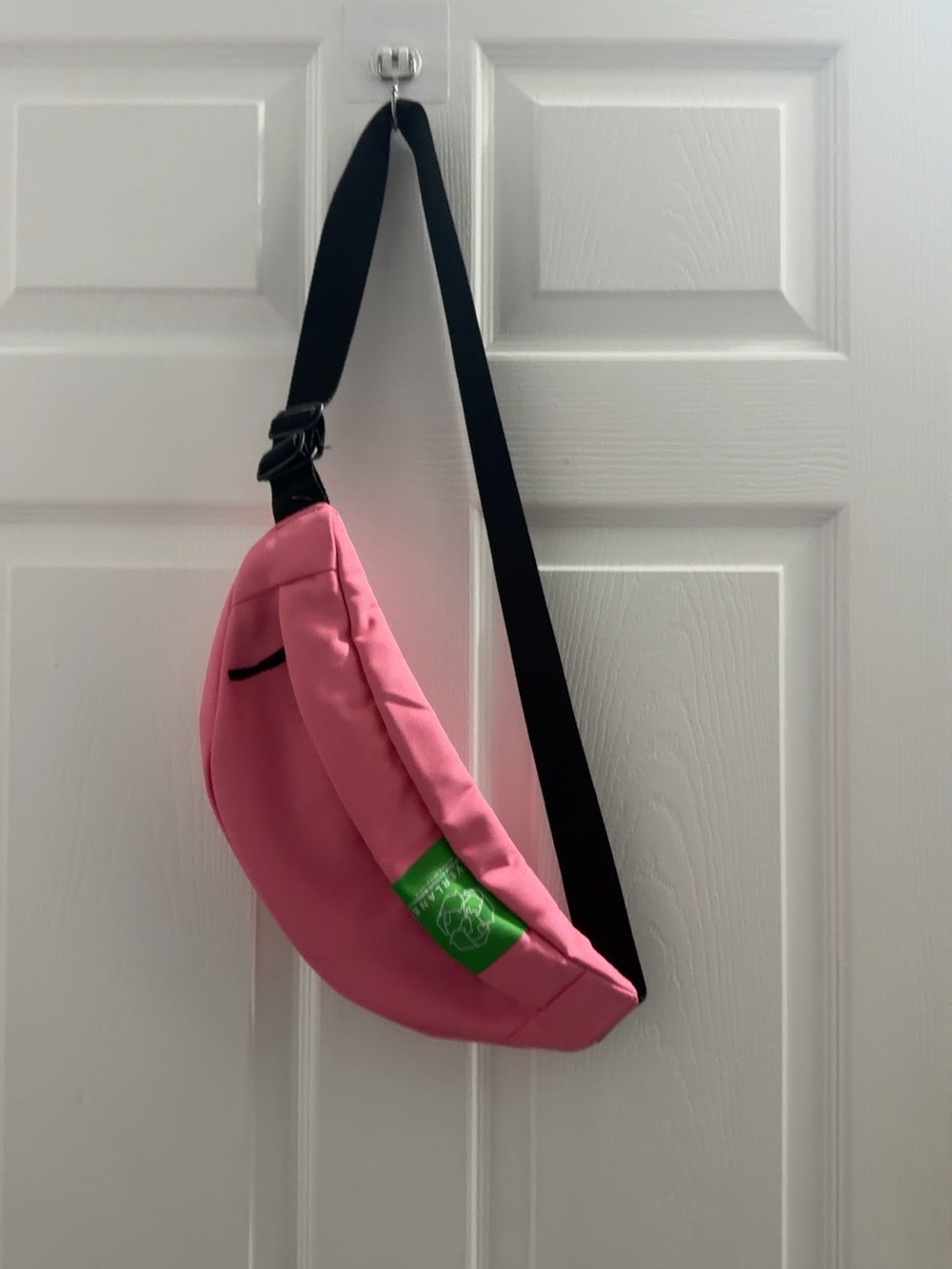 Everlane Pink Crossbody Bag with Black Strap
